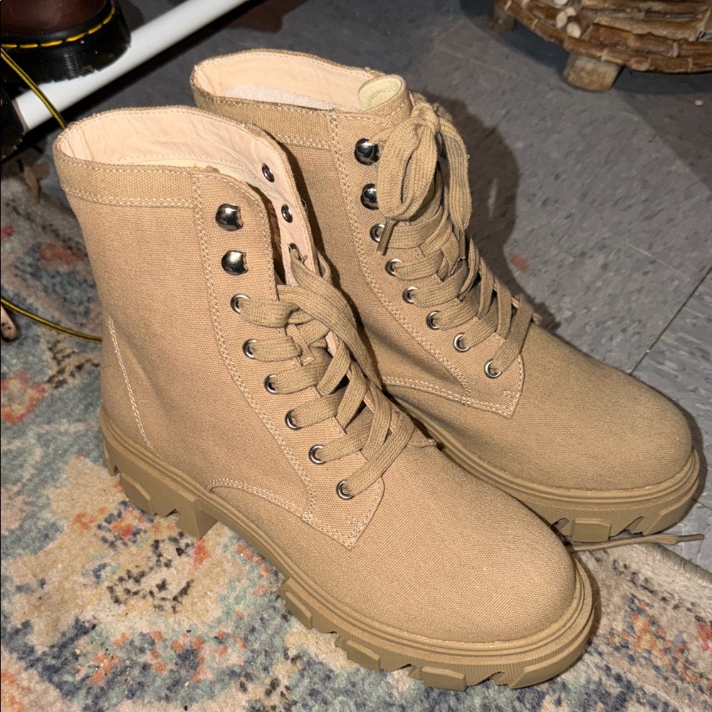 Urban outfitters Beige Chunky Sole Boots